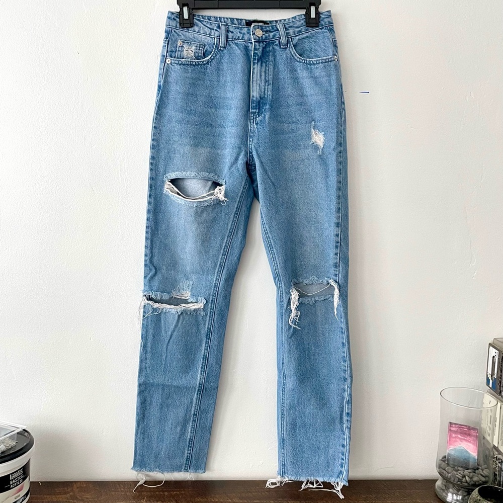 Missguided Distressed Boyfriend Jeans